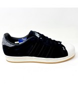 Adidas Originals Superstar Black White Gum Mens Suede Retro Sneakers B27737 - $79.95