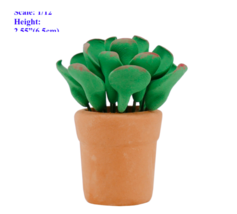 AirAds Dollhouse 1:12 miniatures living room green plant in pot - £4.25 GBP