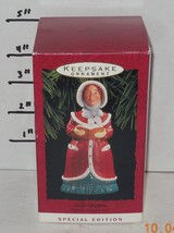 1993 Hallmark Keepsake Ornament Dickens Caroler Bell Lady Daphne - £11.81 GBP