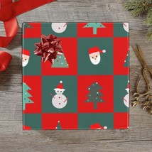 Wrapping Paper Gift Wrap  Plaid Santa  1 - £16.51 GBP