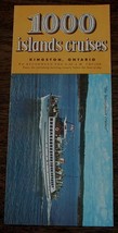 1000 Islands Cruise, Kingston, Ontario, Vintage Informational Tour Pamphlet - £2.31 GBP