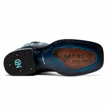 Marco Di Milano Genuine Snake Skin Cowboy Boot Missouri Black / Blue image 4