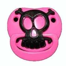 Billy Bob Pink Pirate Skull &amp; Cross Bones Childrens Pacifier Baby Girl Teether - £5.27 GBP