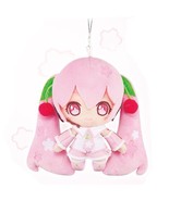 Japan SEGA Vocaloid Sakura Miku Plush doll  - 11cm Brithday Spring Gift - $35.30