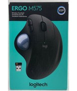 Logitech - M575 - ERGO Wireless Ergonomic Trackball Mouse PC &amp; MAC - Black - £55.09 GBP