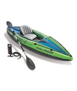 Intex Challenger K1 Inflatable Kayak 1 Person with Oars and Pump - £144.68 GBP