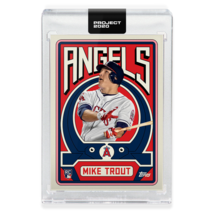 Topps Project 2020 Mike Trout #187 2011 Update La Los Angeles Angels Grotesk - £13.99 GBP