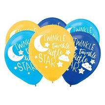 Twinkle Twinkle Little Star Latex Balloons Birthday Party Decorations 6 Count - £4.75 GBP
