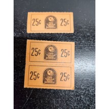 1989 National Scout Jamboree $.25 Trading Post Tickets-BSA-Set of 3 - $13.78