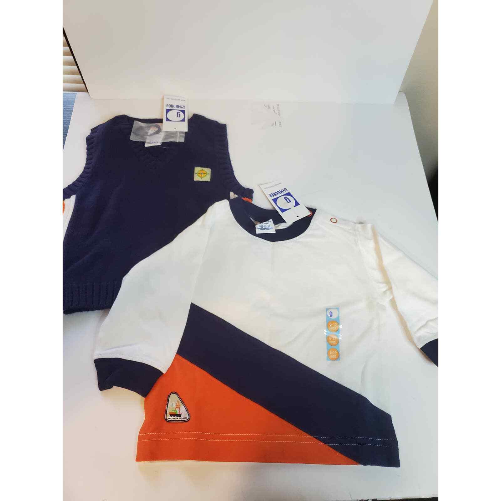 2001 nwt baby vtg stock gymboree nautical adventures shirt  lot 6-12 months  - $38.99