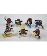 VINTAGE LOT OF 7 CALIFORNIA RAISINS 1987 1988 PVC FIGURES BAND SURFER SK... - €10,23 EUR