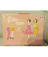 Vintage 1962 Barbie &amp; Midge Pink Case w/ Mixed clothes accessories lot - £134.94 GBP