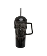 30 Ounce Acrylic Skull Tumbler with Straw and Handle, Black Swirl - $319.73 MXN