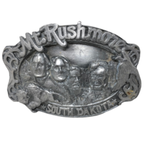 VTG Siskiyou MT Rushmore South Dakota Belt Buckle 1987 Presidents Landmark - £27.17 GBP