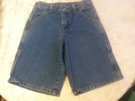 Boys - Size 8 Regular  - Wrangler -  blue carpenter denim shorts - £2.75 GBP
