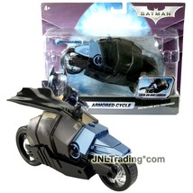 Year 2008 DC Comics The Dark Knight Vehicle Set ARMORED CYCLE with Batman Figure - £44.09 GBP