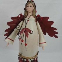 Dept. 56 Angel Standing On A Pinecone Leaves 56.37186 Figurine Eden Prai... - £26.17 GBP