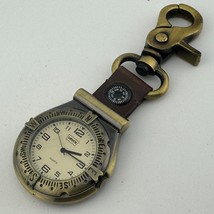 Levi&#39;s Quartz Pocket Watch Men Bronze Tone Snap-on Open Face Analog New ... - $23.74