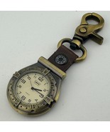 Levi&#39;s Quartz Pocket Watch Men Bronze Tone Snap-on Open Face Analog New ... - $445.30 MXN