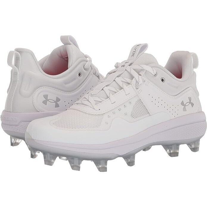 Primary image for Under Armour Women's Glyde MT TPU Softball Cleat 3024329-101 White Size 7.5