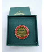 Hallmark Keepsake Ornament 1991 Collector’s Club Pin with Original Box V... - £6.81 GBP