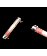 Thai Amulet With Ancient Lead Material, Wat Chandra Dan, 8Cm X 1.5Cm, Cu... - $726.22 MXN