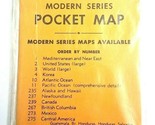 NOS 1950s Cram&#39;s Modern Series Pocket Map Czechoslovakia Austria Hungary... - $14.22