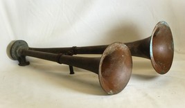 Buell Klarion Brass Dule Trumpet Air Horns Rare Rat Rod Steampunk Man Ca... - $5,645.04 MXN