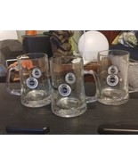 Vintage WARSTEINER Glass .5L Mug eine konigin unter den bieren Lot of 3 - £22.63 GBP