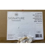 Signature Hardware 447967 Destin 20&quot; Vitreous China Undermount Bath Sink... - $158.51 CAD