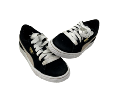 Puma Kids Suede PS Sneaker Black White 360757-01 JR size Size 1C - £11.72 GBP