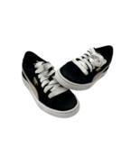 Puma Kids Suede PS Sneaker Black White 360757-01 JR size Size 1C - £11.72 GBP
