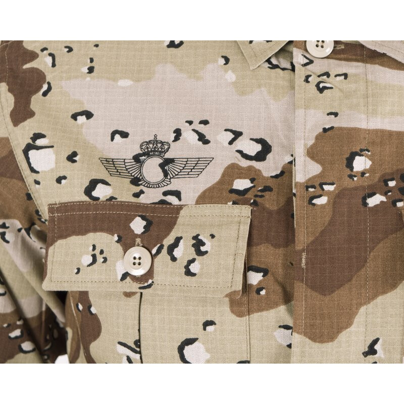 Authentic Spanish Air Force Desert Field Shirt Six Color Desert Camo Pattern Item image 2