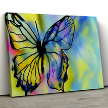 Butterfly 21 Landscape Abstract Shapes Illustrations , Canvas Wall Art - £28.60 GBP+