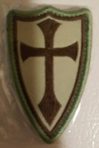 Knights Templar Christian Cross Patch 2&quot; x 3&quot; - £7.03 GBP