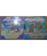 ANGELMOUSE 2 Softcover Books 1999 BBC Rodney Peppe Cloud Nine Windy Weat... - £5.28 GBP