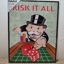Monopoly Risk It All Limited Edition Art Print &amp; Certificate Of Authenti... - $48.37