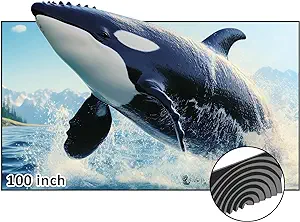 100-Inch Fresnel Projector Screen For Bright Day Light Use, 85% Ambient ... - $1,480.99
