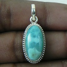 925 Pendente Argento Sterling Collana Naturale Larimar Gioielli PS-1103 - £32.27 GBP