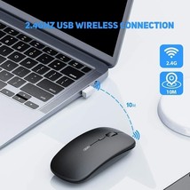 Wireless Mouse w/USB Receiver,3 Adjustable DPI Optical Cordless for PC, MacBook - £13.69 GBP