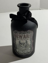 Halloween Decor black bottle beware drink at your own risk - $9.69