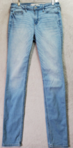 Hollister Jeans Womens Size 28 Blue Cotton High Rise Super Skinny Leg Light Wash - £14.40 GBP