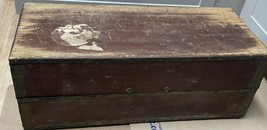 Vintage WW1-WW2 Military Seaman’s Chest Mystery Box Wooden Chest - $4,645.82 MXN