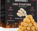Dextreme Fire Starter (120 PCS) Natural Fire Starters for BBQ, Campfire, - £40.29 GBP