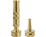 Solid Brass Heavy Duty Adjustable Twist Hose Nozzle Jet Sweeper Nozzle  - £20.02 GBP