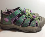 Keen Purple Green Gray Sandals Girls Size Youth 3 US 35 EU - Hiking Walking - £11.86 GBP
