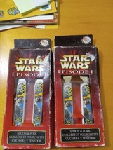 2 Star Wars Episode 1 Fork and Spoon Set Zak Designs Brand New Heavy Pack Wear - £12.48 GBP