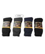 12-Pair Men’s All-Season Work Boot Socks – Soft &amp; Durable, Size 10-13, M... - $24.24 CAD