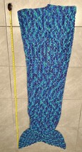 Mermaid Tail Blanket for Adults. Hand Crochet Snuggle Mermaid 77 Inches Long! - £22.77 GBP