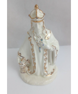 1968 Holland Mold Christmas Nativity Off White &amp; Gold Jeweled 7&quot; Wise Ma... - $478.49 MXN